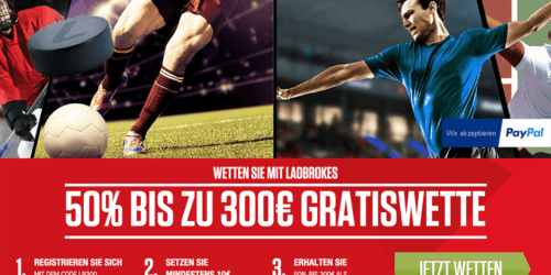 Sportwetten mit PayPal bei Ladbrokes